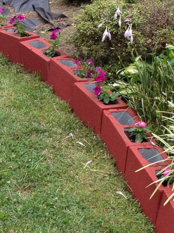 Painted Cinder Blocks Fun Garden Project for Kids